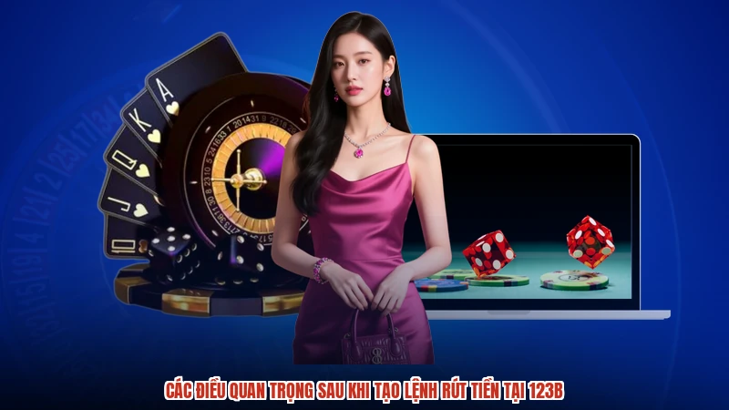 Các điều quan trọng sau khi tạo lệnh rút tiền tại 123B