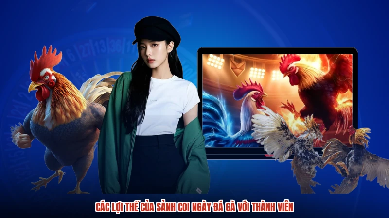 Các lợi thế của sảnh coi ngày đá gà với thành viên