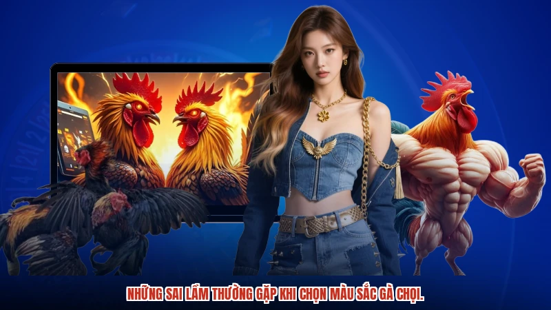 Những sai lầm thường gặp khi chọn màu sắc gà chọi.